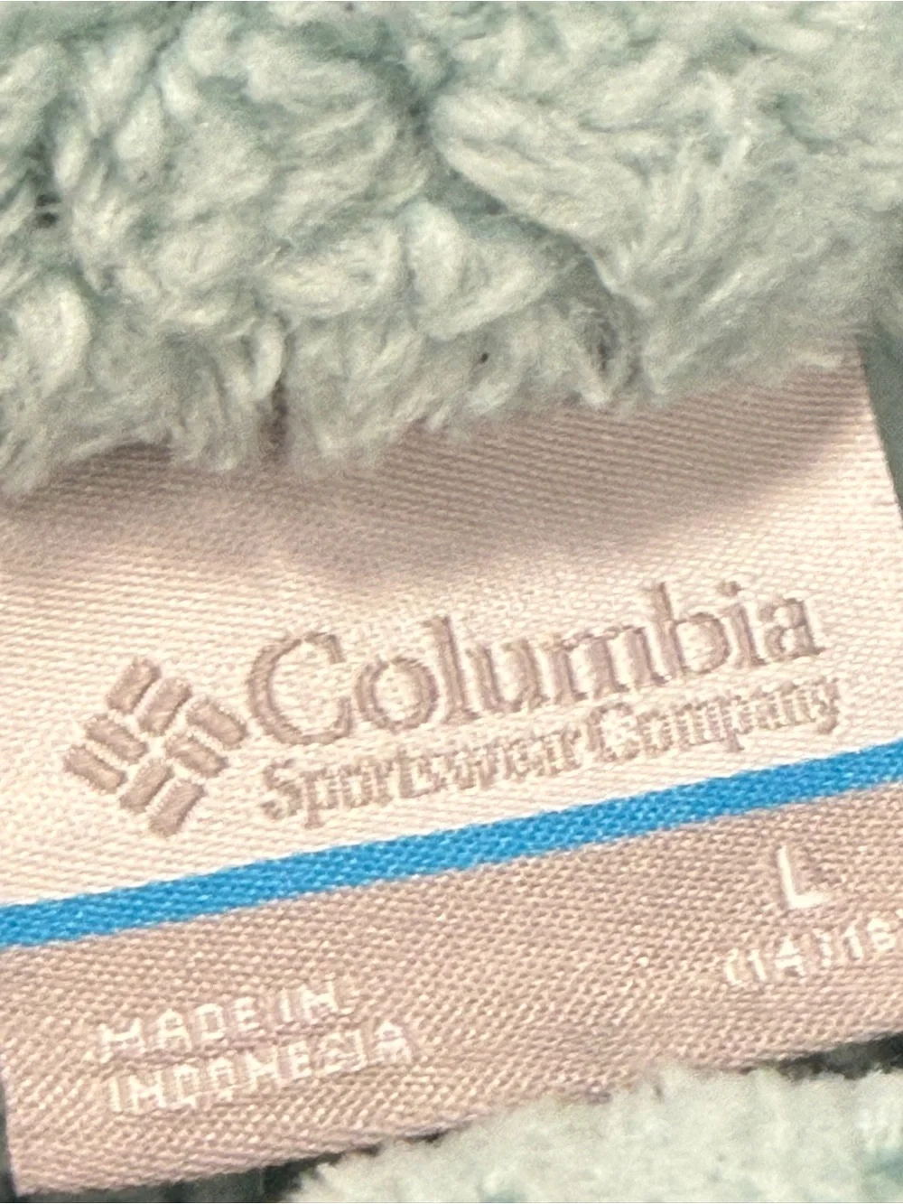Columbia Kids Pale Blue Sherpa Half-Zip Pullover